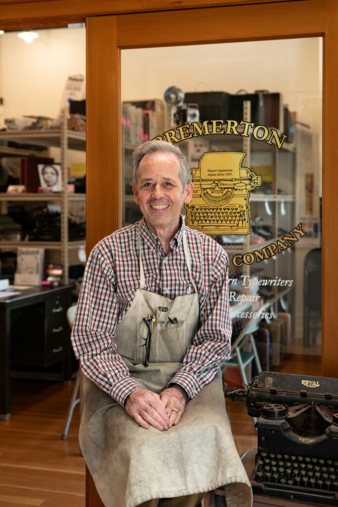 Bremerton Typewriter Co. owner Paul Lundy carries on the trade he learned from longtime repairman Bob Montgomery.