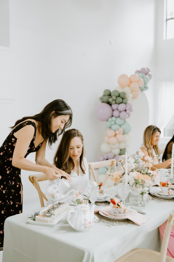 Guests gather at Studio Margo during an event planned by Erickson Event Design.