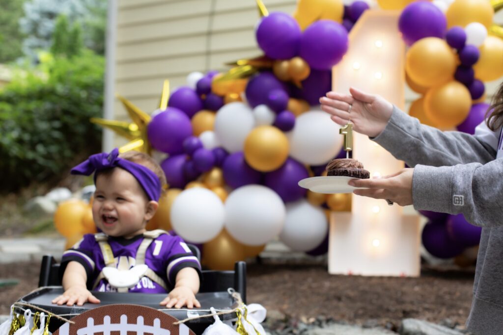 A first birthday celebration brings family and friends together for a milestone moment planned by Erickson.