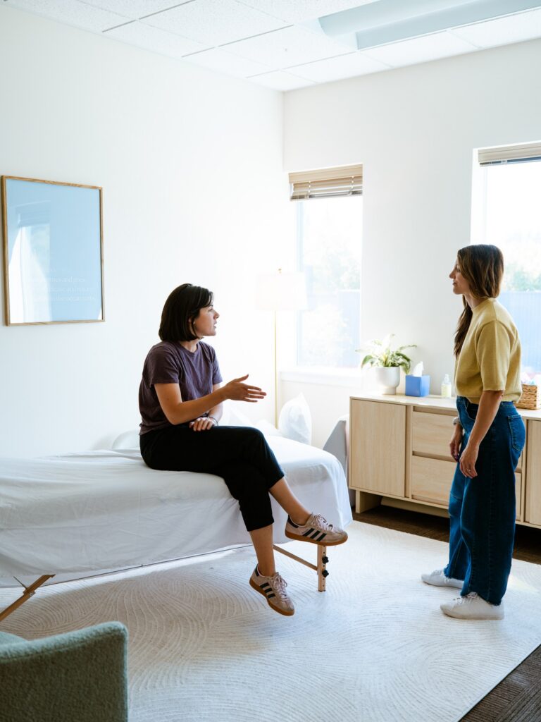 The Evertide Pelvic Health space in Poulsbo is designed to provide a comfortable setting for specialized care.